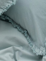 Flounced-trim Duvet Cover Set