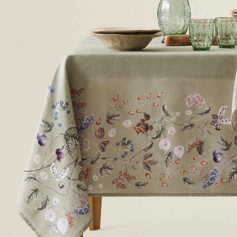 Floral Print Tablecloth