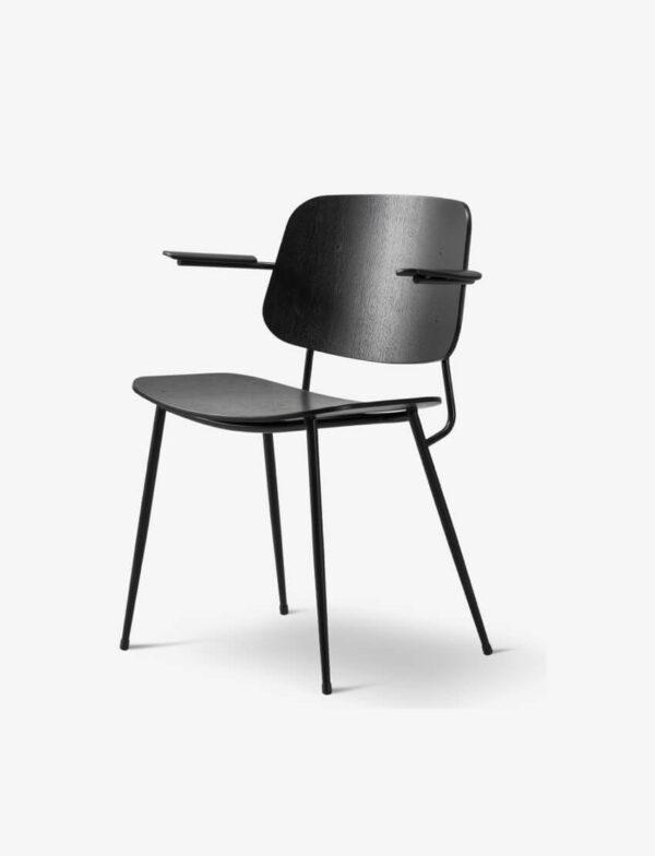 Metal Base Armchair