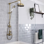 Brushed Gold Traditional Shower