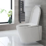 White Modern Wall Toilet